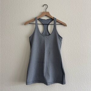 Lululemon Navy & White Gingham Racerback Tank Top Women’s | Athletic